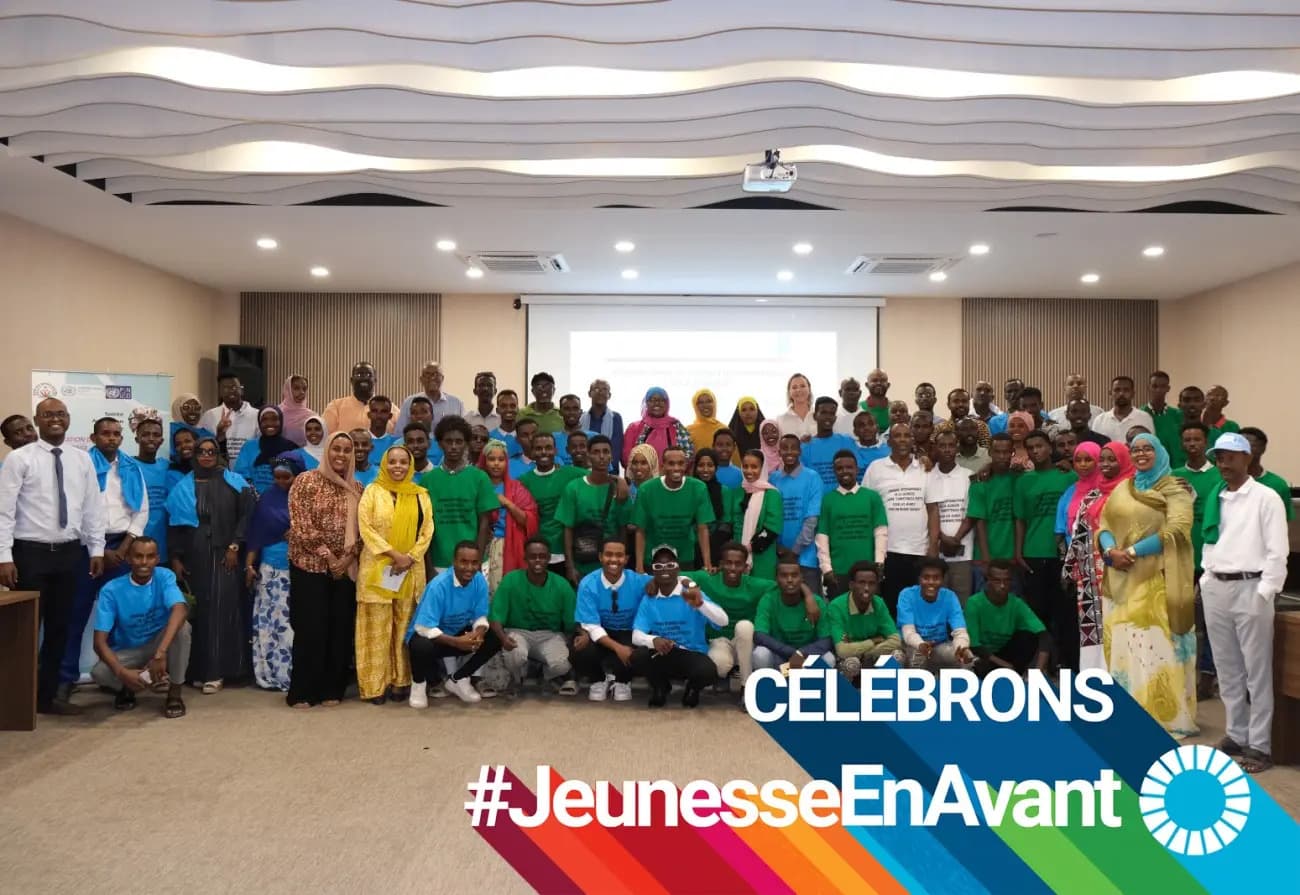 Groupe de jeunes volontaires du Programme National du Volontariat